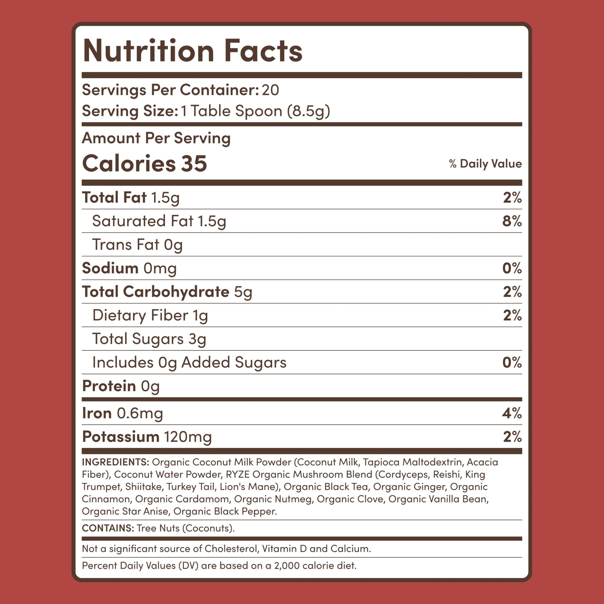 Mushroom Chai (20 Servings)