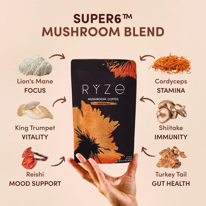 Mushroom Coffee Dark Roast Starter Kit (60 serving