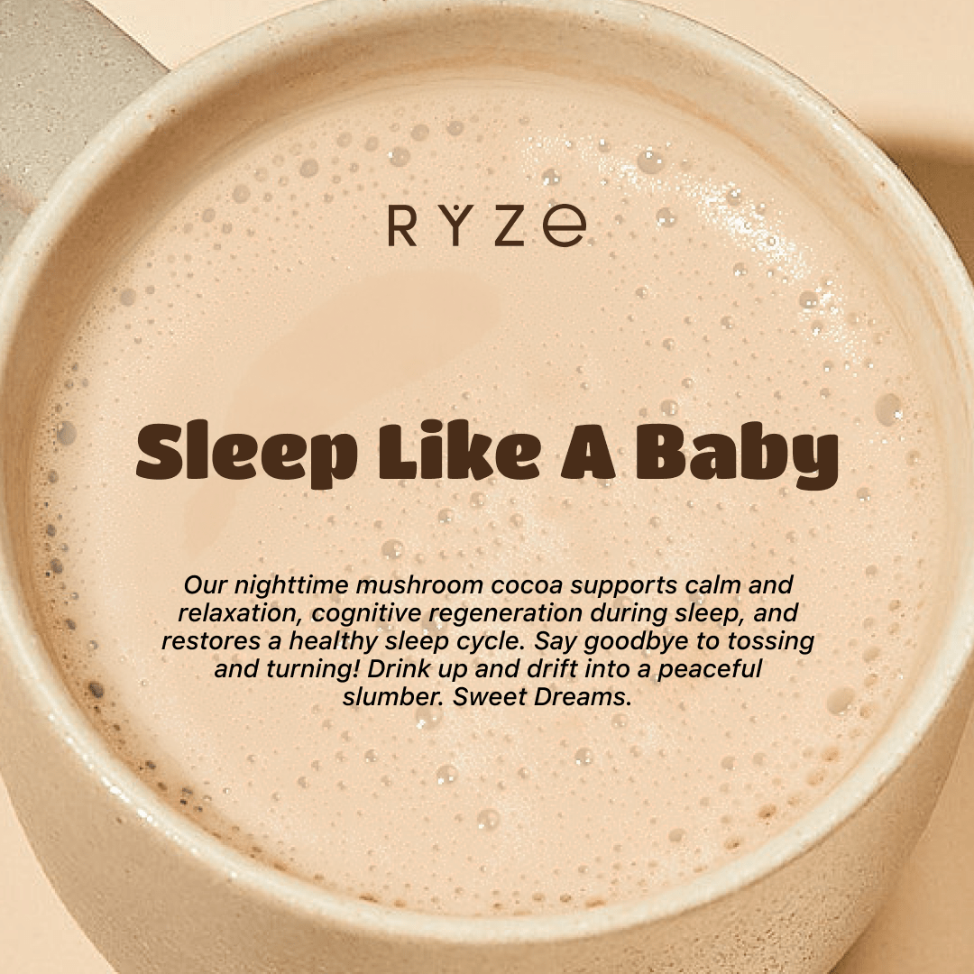 RYZE Hot Cocoa - with 6 Sleep Superfoods to Help F