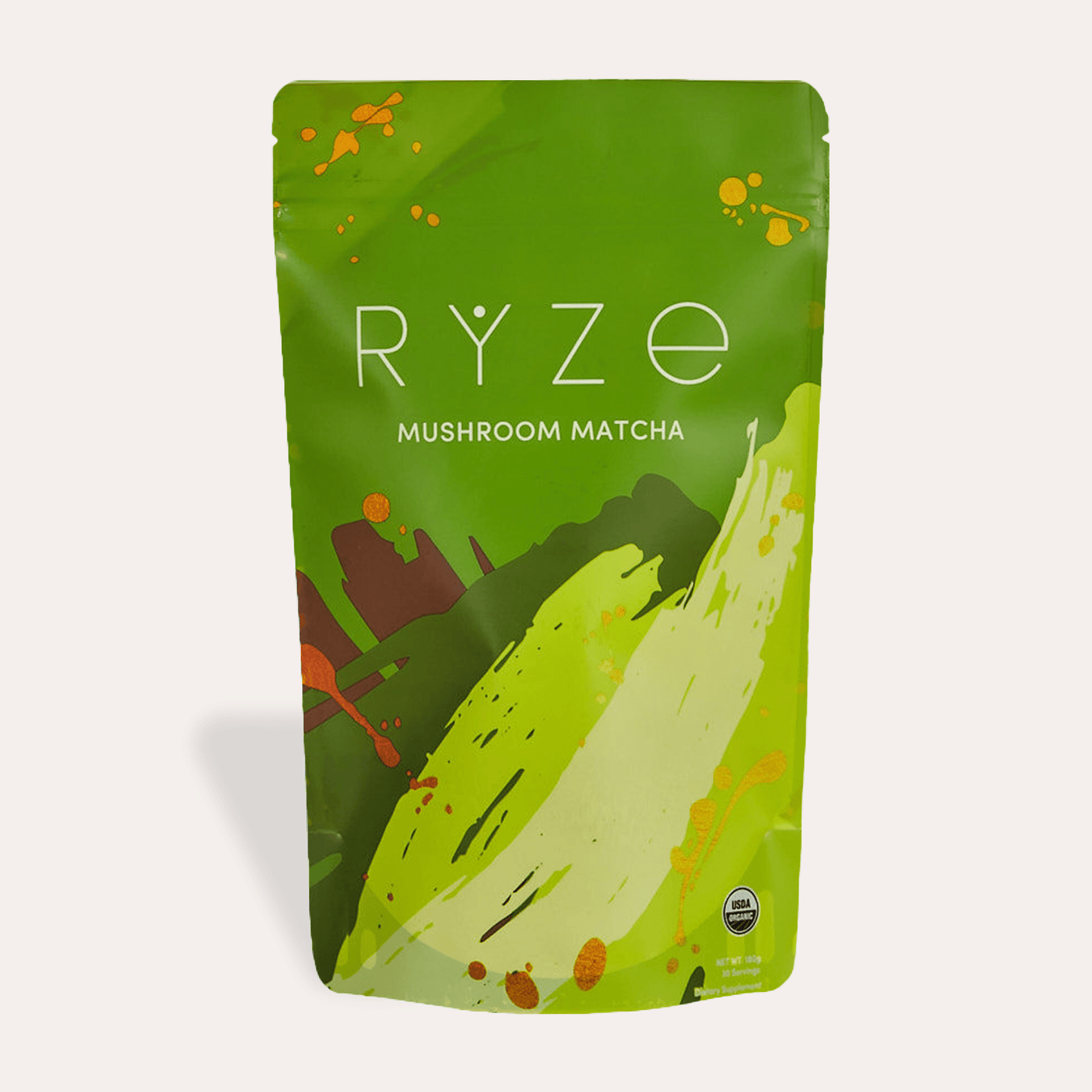 RYZE Mushroom Matcha - with 6 Organic Adaptogenic 