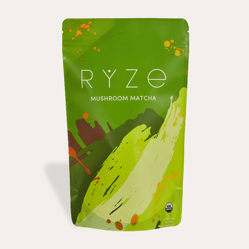 RYZE Mushroom Matcha - with 6 Organic Adaptogenic 