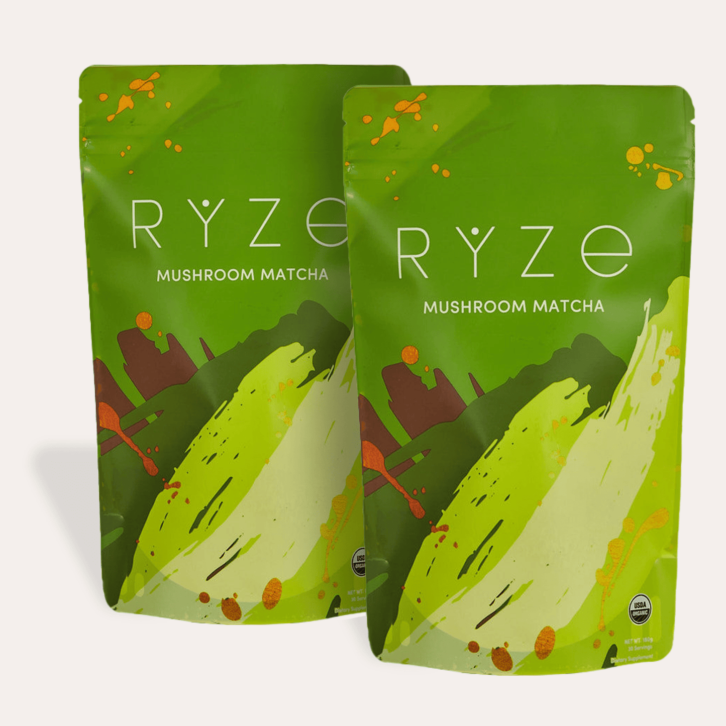 RYZE Mushroom Matcha - with 6 Organic Adaptogenic 